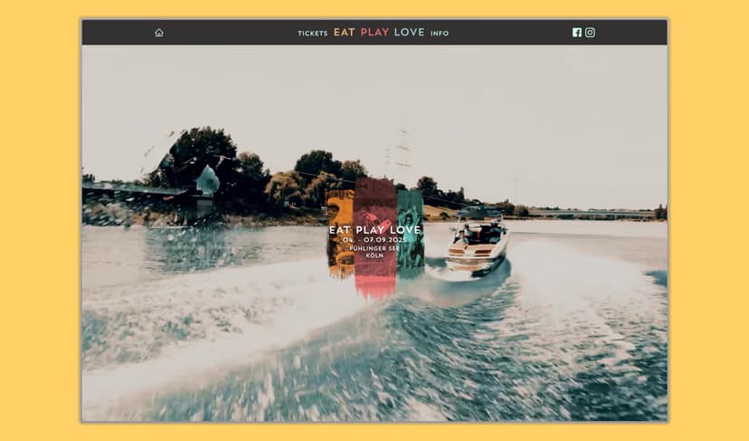 EatPlayLove Festival Website